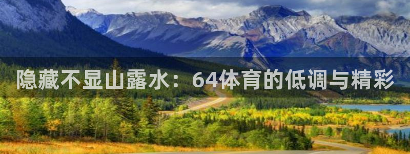 隐藏不显山露水：64体育的低调与精彩