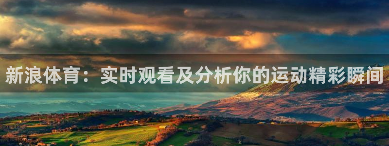 新浪体育：实时观看及分析你的运动精彩瞬间
